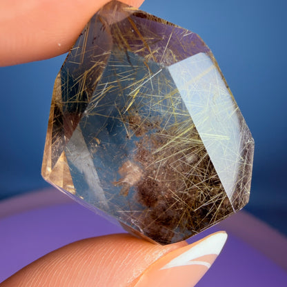 Gold Rutile Smoky Garden Quartz Small Freeform