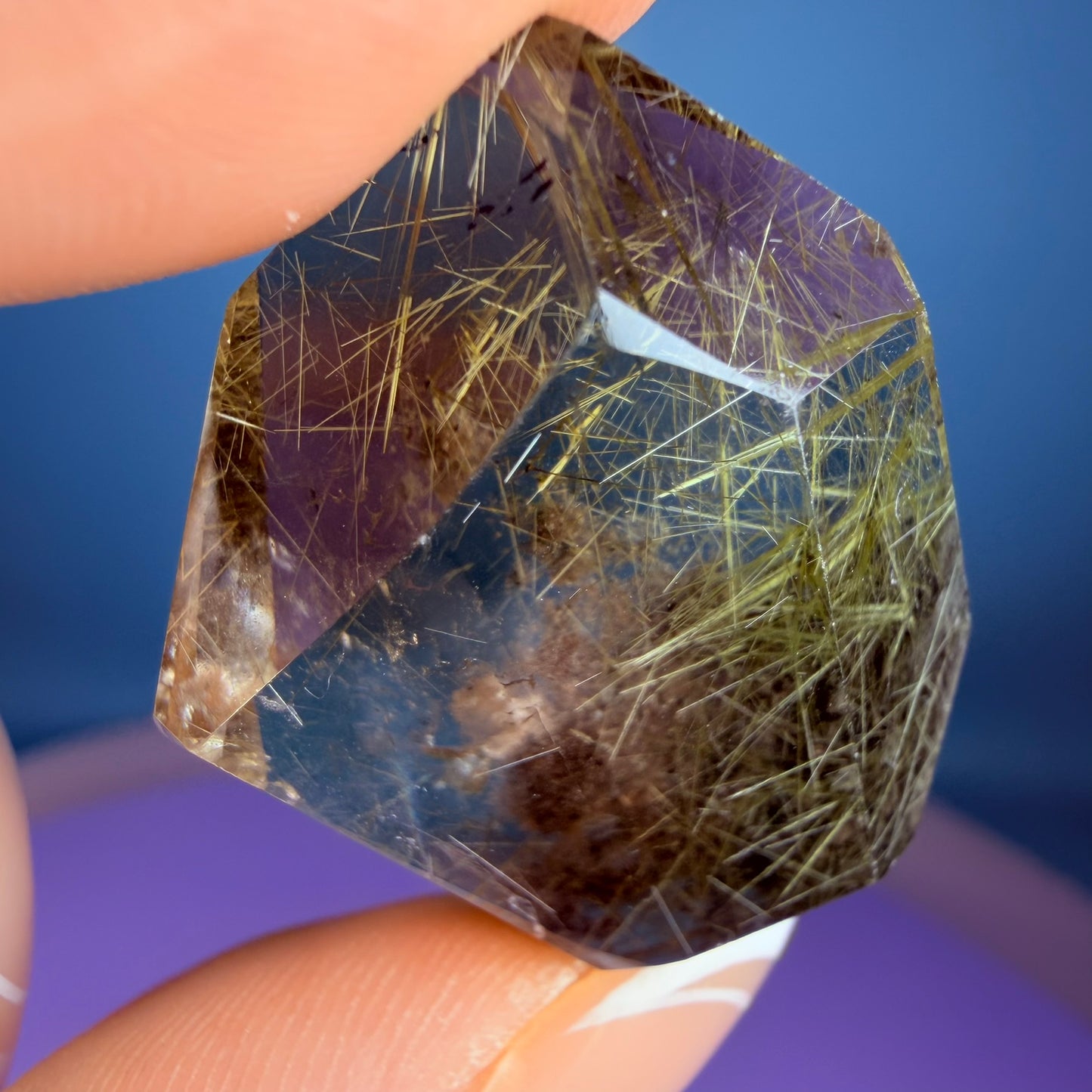 Gold Rutile Smoky Garden Quartz Small Freeform