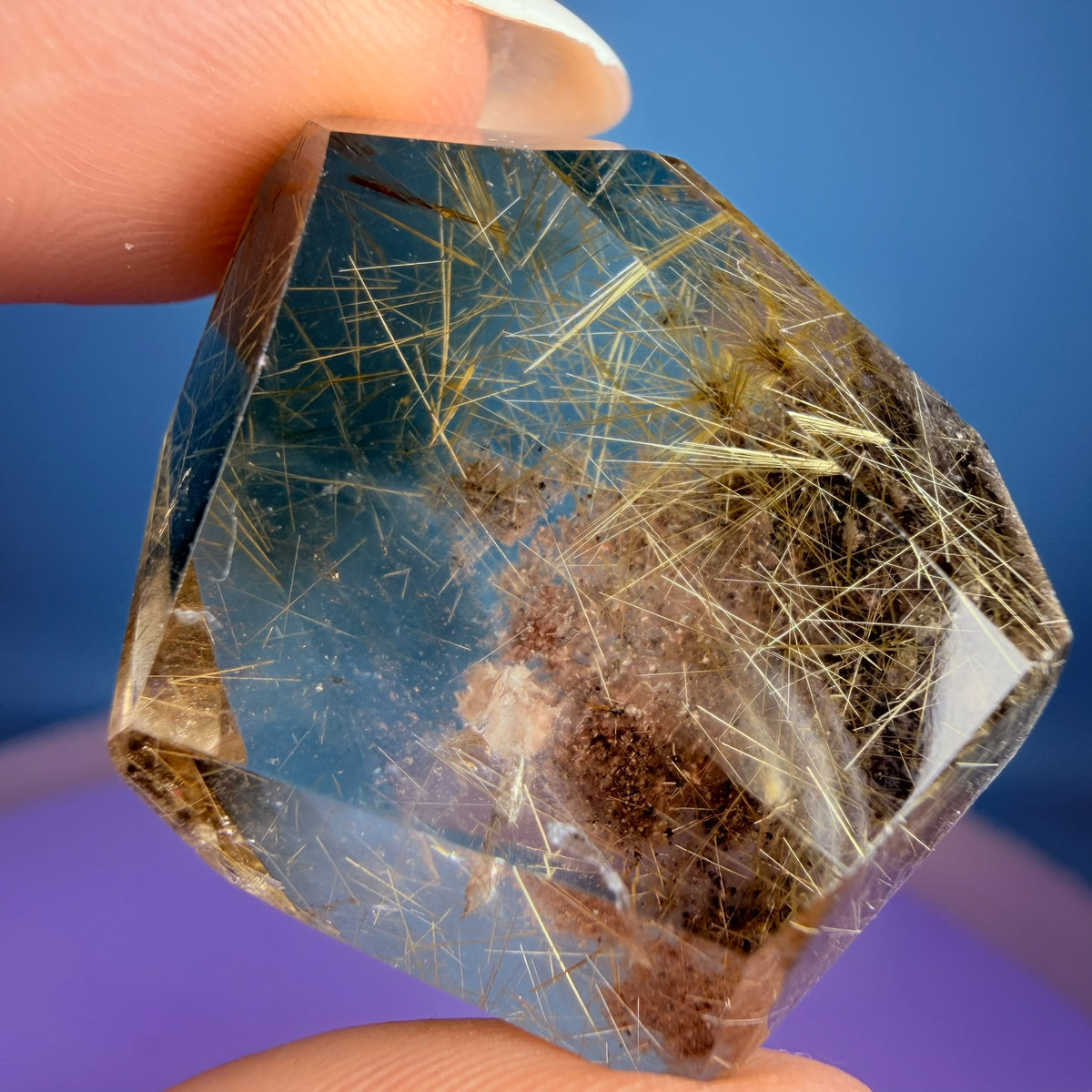 Gold Rutile Smoky Garden Quartz Small Freeform