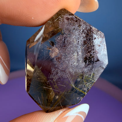 Gold Rutile Smoky Garden Quartz Small Freeform