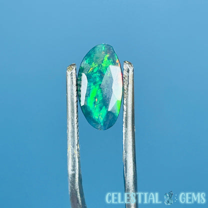 AAA Rosecut Ethiopian Black 'Fire' Welo Opal Polished Mini Crystal in Specimen Pottle (Video)