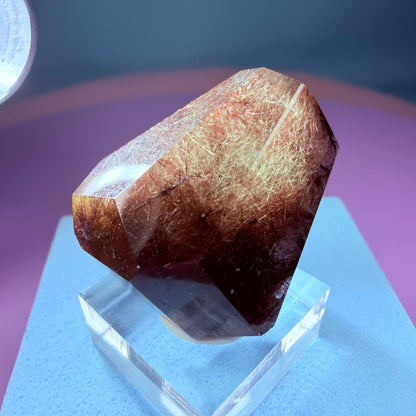 Red + Gold Rutile Quartz Small Freeform