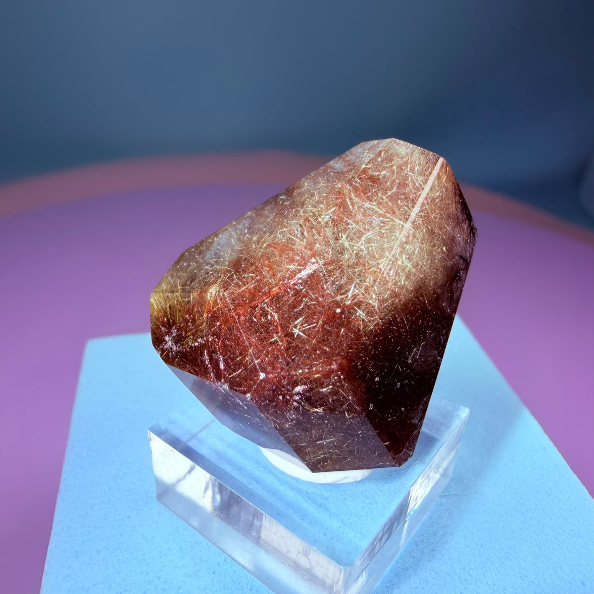Red + Gold Rutile Quartz Small Freeform