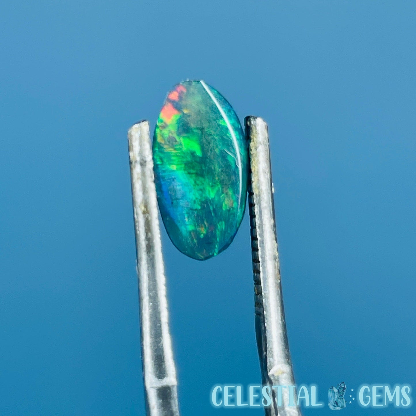 AAA Rosecut Ethiopian Black 'Fire' Welo Opal Polished Mini Crystal in Specimen Pottle (Video)