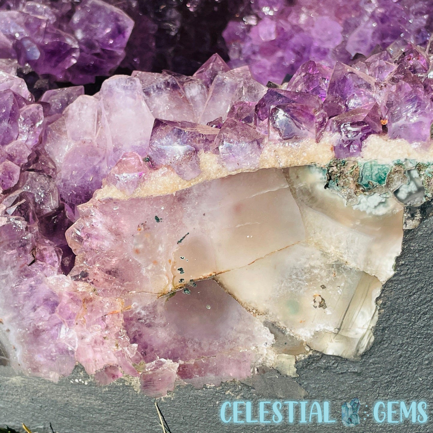 Dark Amethyst Extra Large Geode Cave (Video)