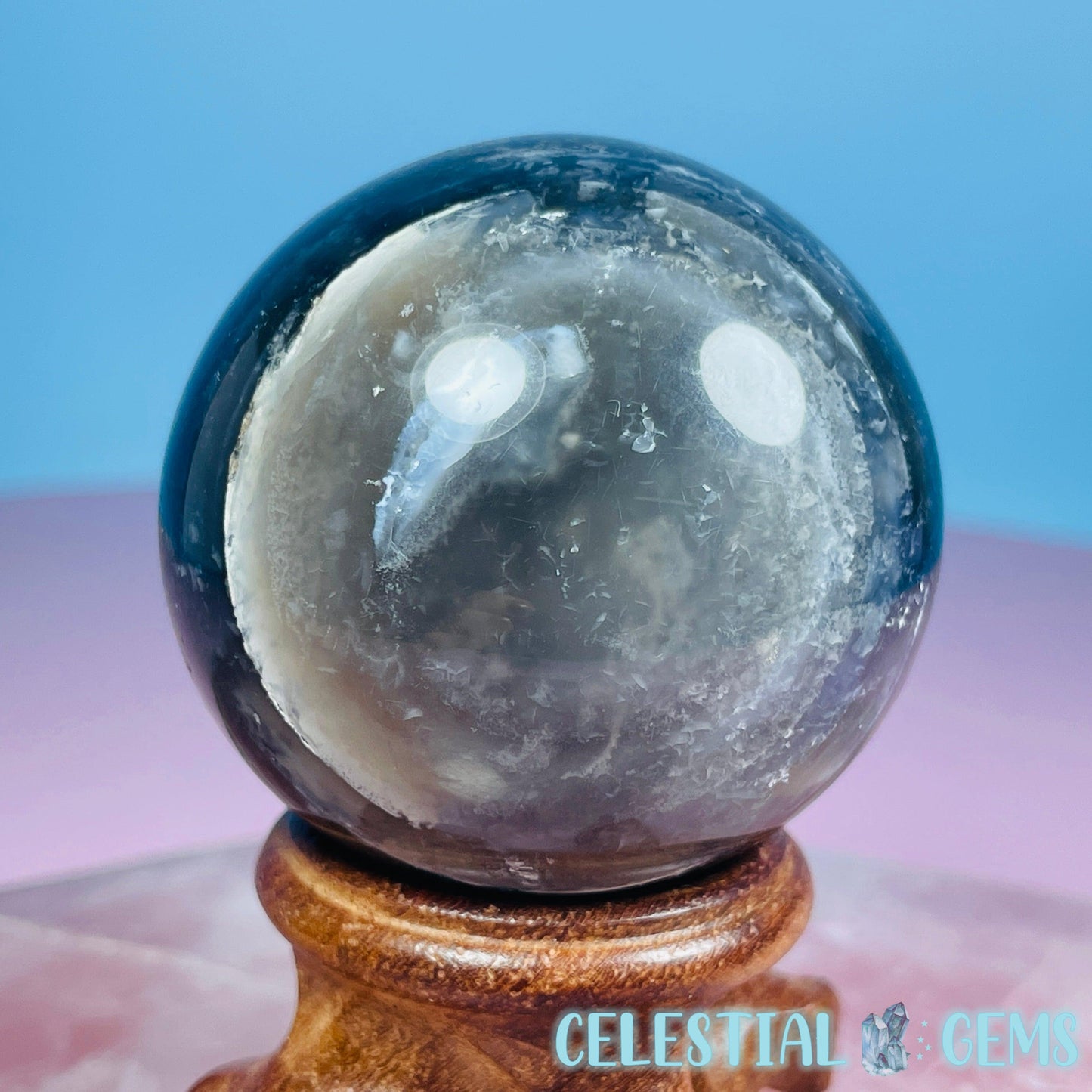 Blue Owhyee Opal Medium Sphere