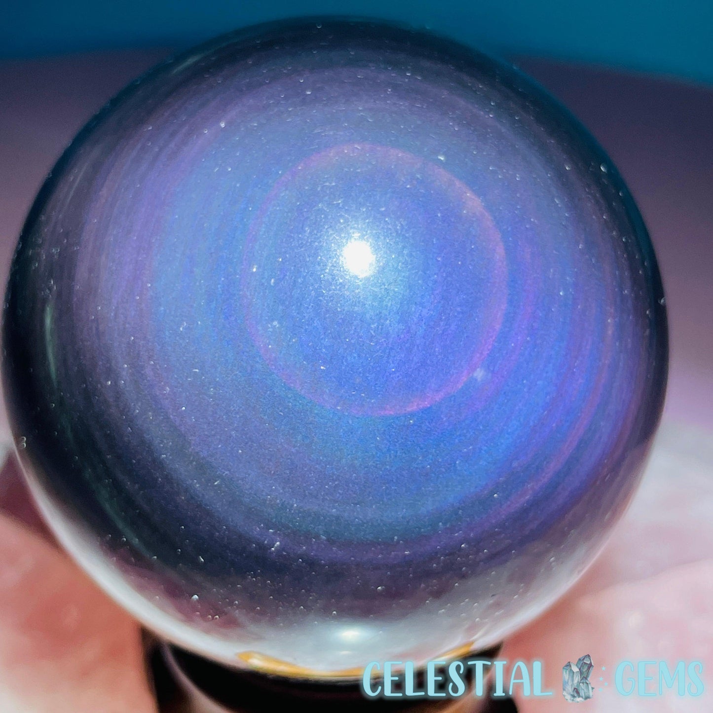 Rainbow Obsidian Medium Sphere