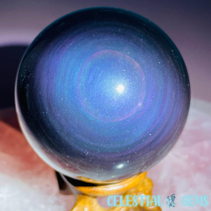 Rainbow Obsidian Medium Sphere