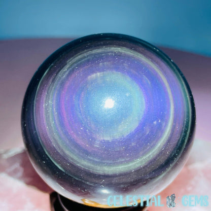 Rainbow Obsidian Medium Sphere