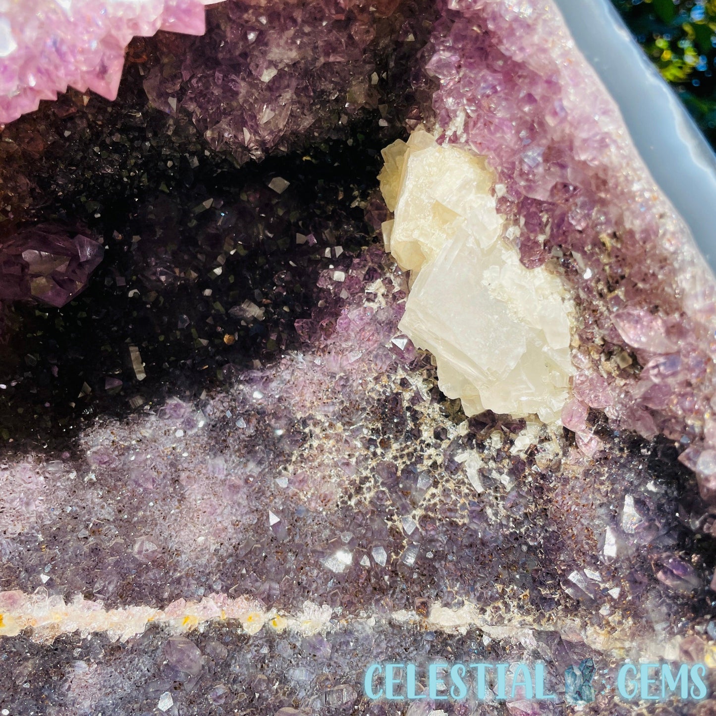 Dark Amethyst Extra Large Geode Cave (Video)