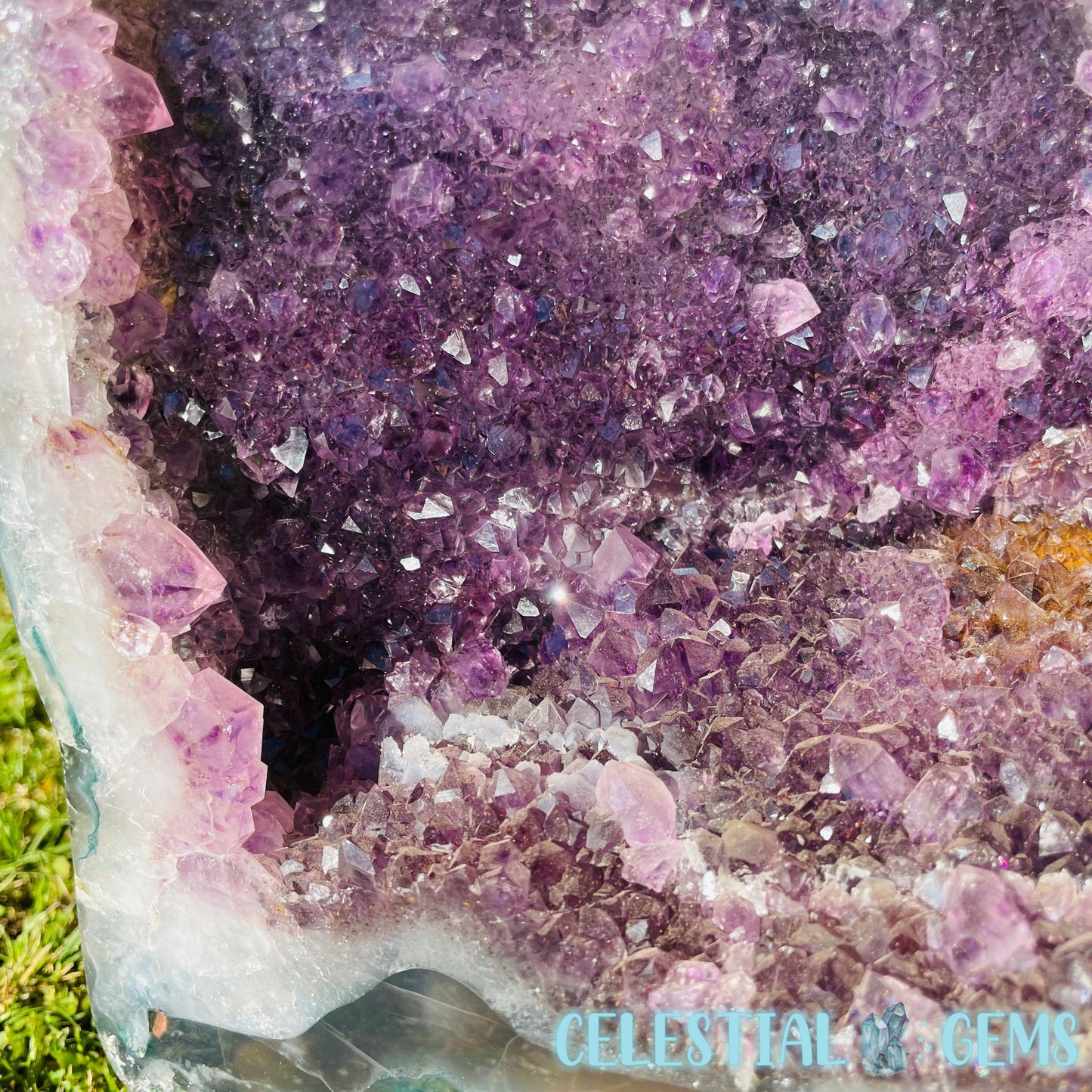 Dark Amethyst Extra Large Geode Cave (Video)