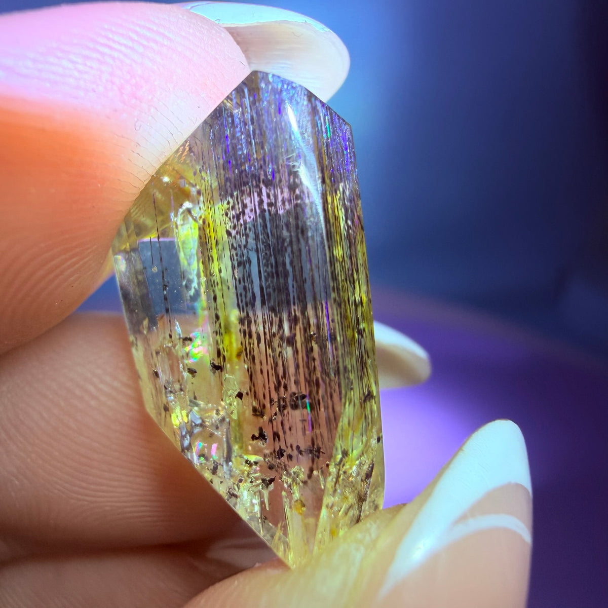 Extremely Rare Rainbow Schiller Scapolite Mini Freeform