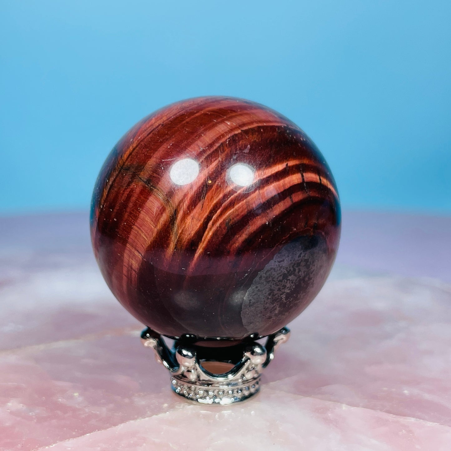 Red Tigers Eye Small Sphere