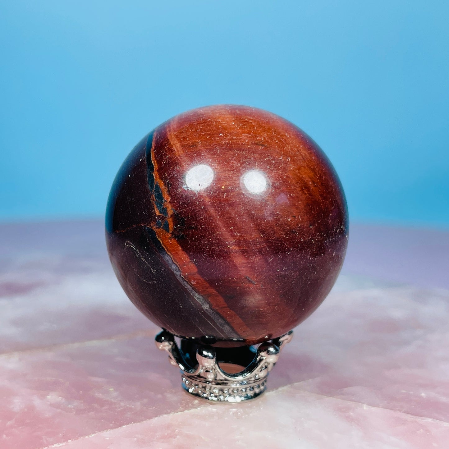 Red Tigers Eye Small Sphere