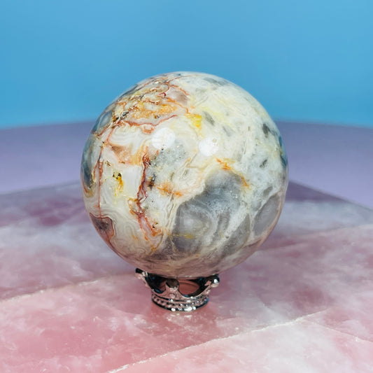 Crazy Lace Agate Medium Sphere