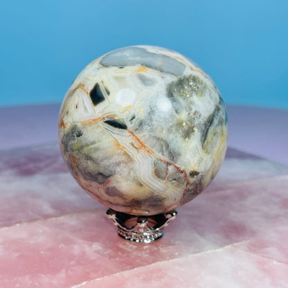 Crazy Lace Agate Medium Sphere