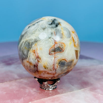 Crazy Lace Agate Medium Sphere