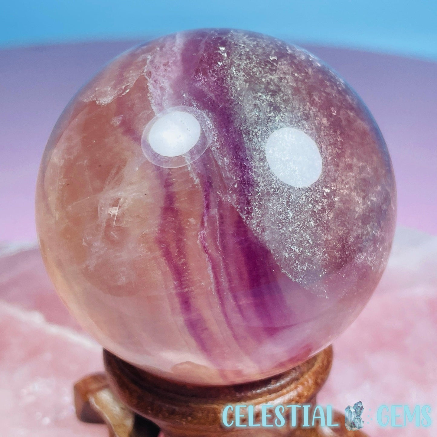 Candy Fluorite Medium Sphere