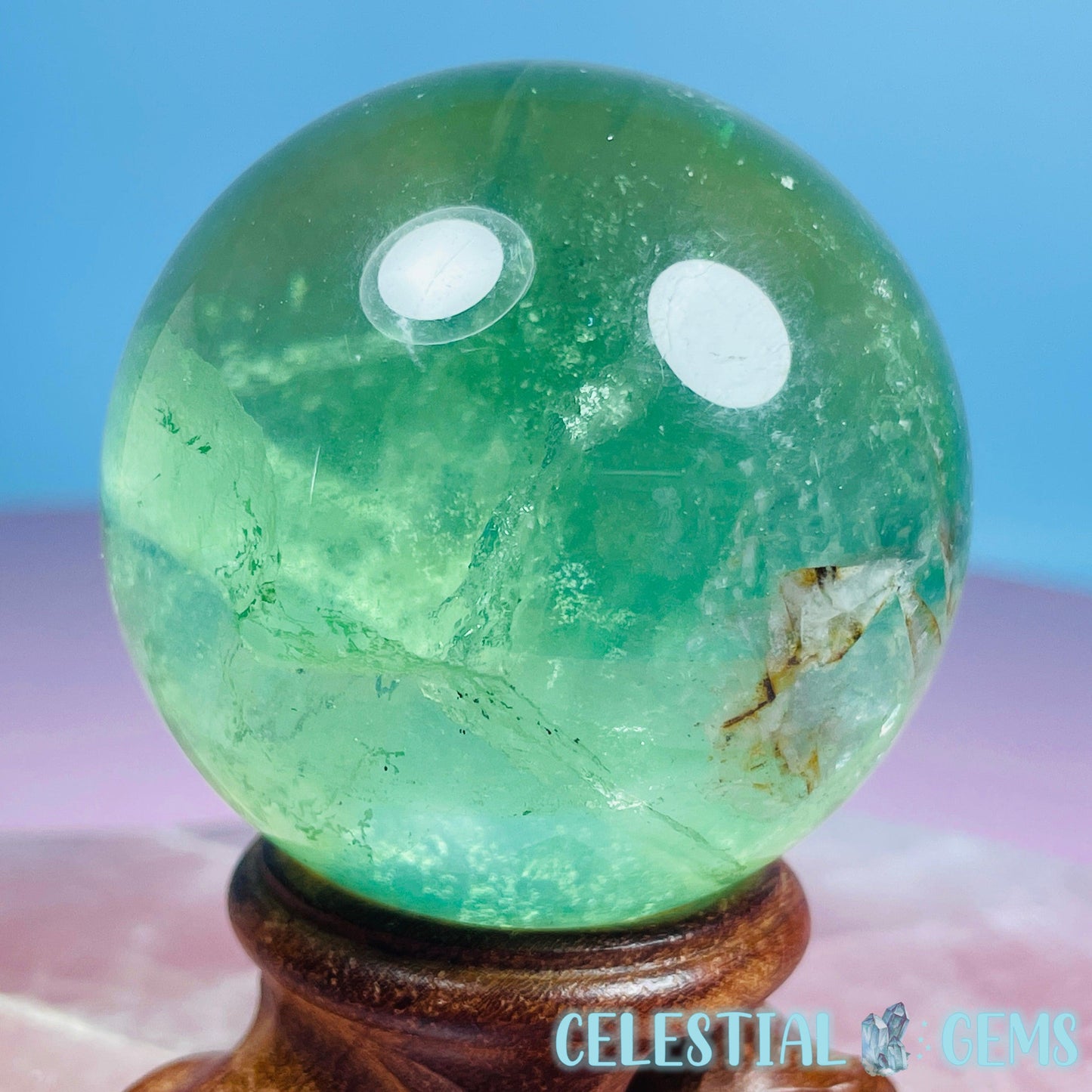 Green Fluorite Medium Sphere