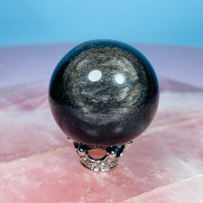 Silver Sheen Obsidian Small Sphere