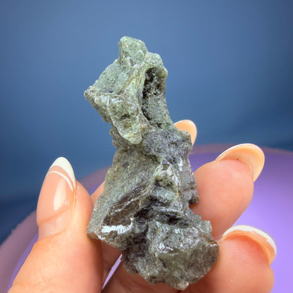 Gold Rutile Chlorite Quartz Raw Piece with Polished Seer Window