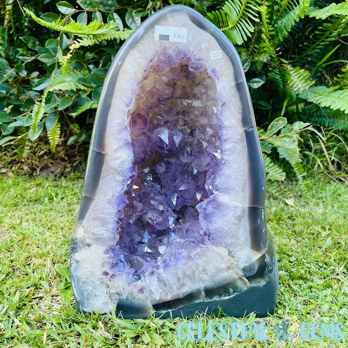 Amethyst + Agate Large Geode Cave (Video)