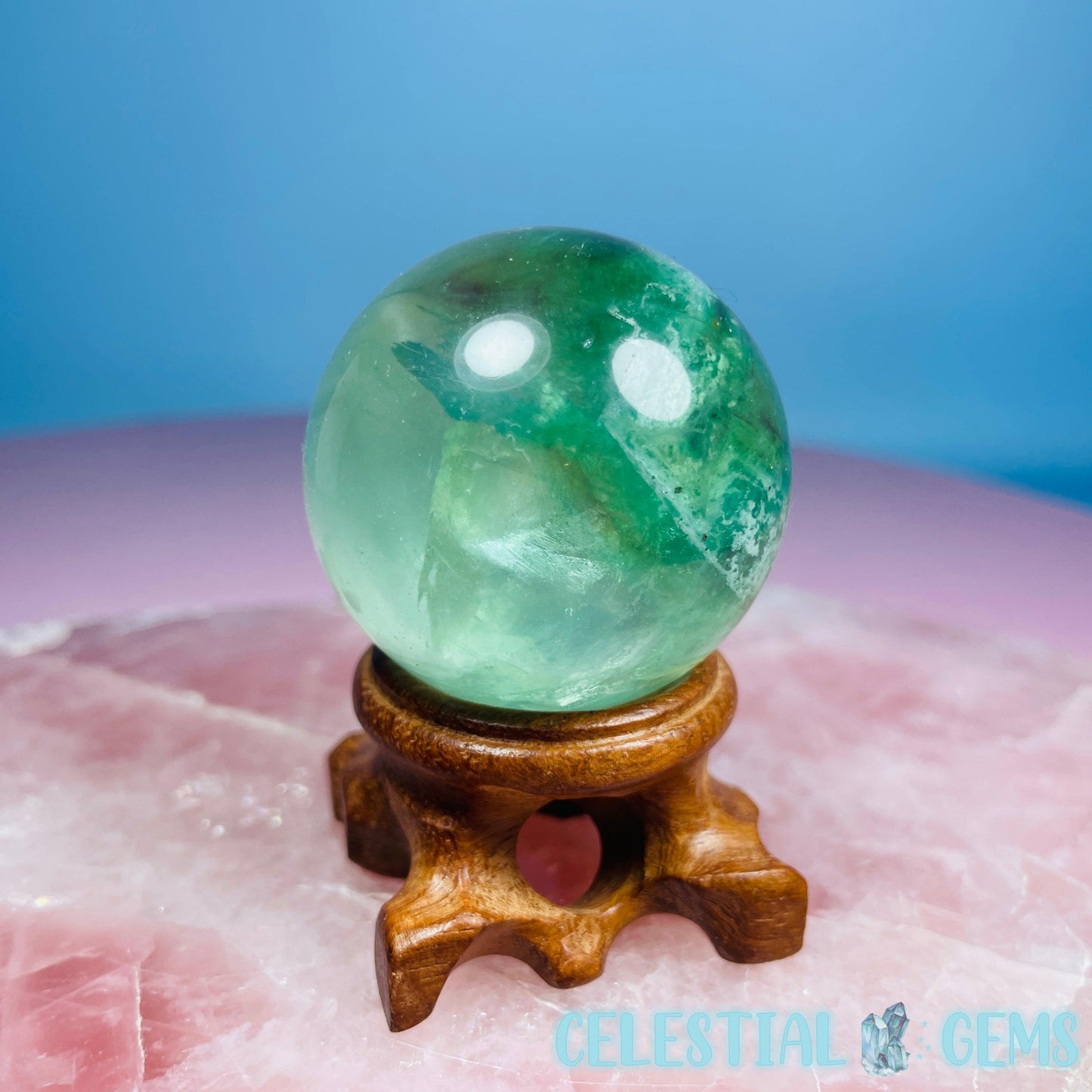 Green Fluorite Medium Sphere