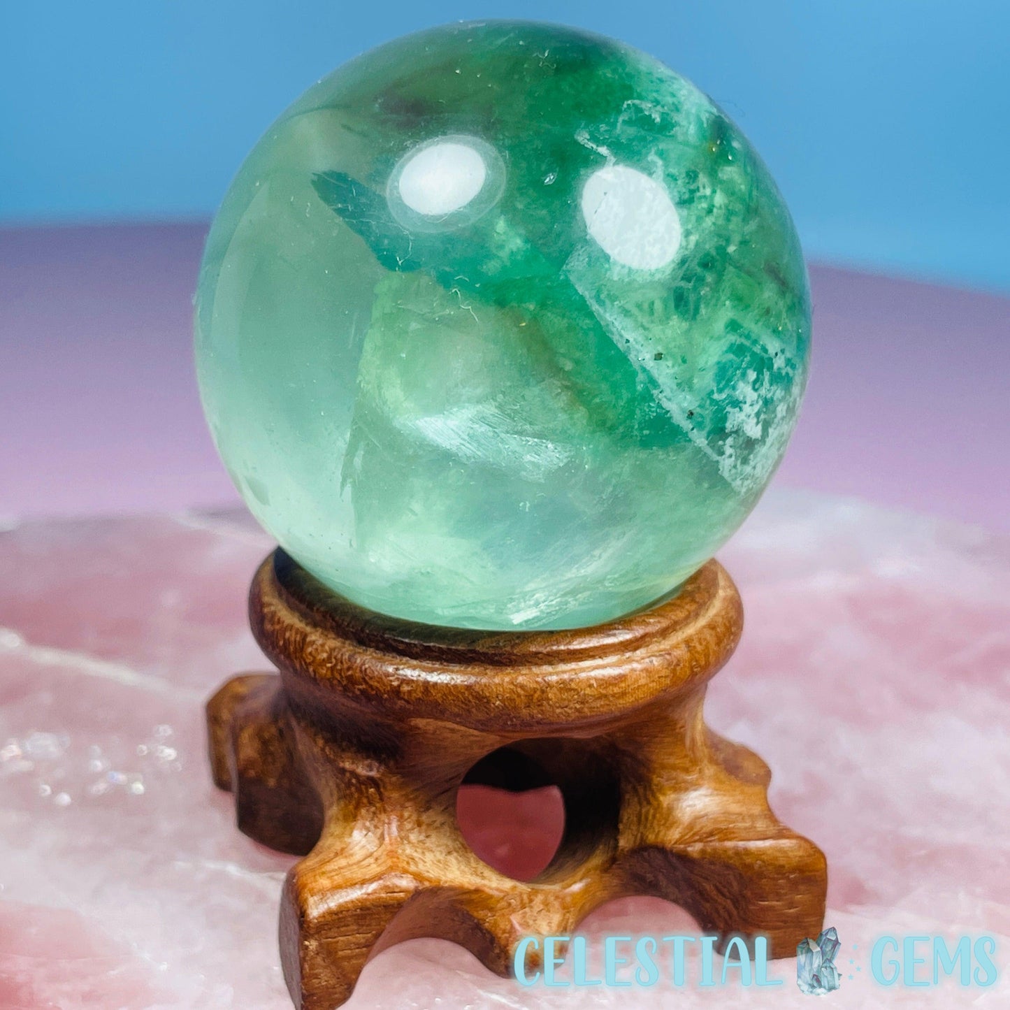 Green Fluorite Medium Sphere