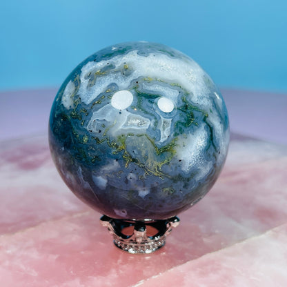 Moss Agate Small Sphere