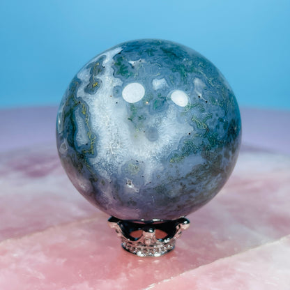 Moss Agate Small Sphere