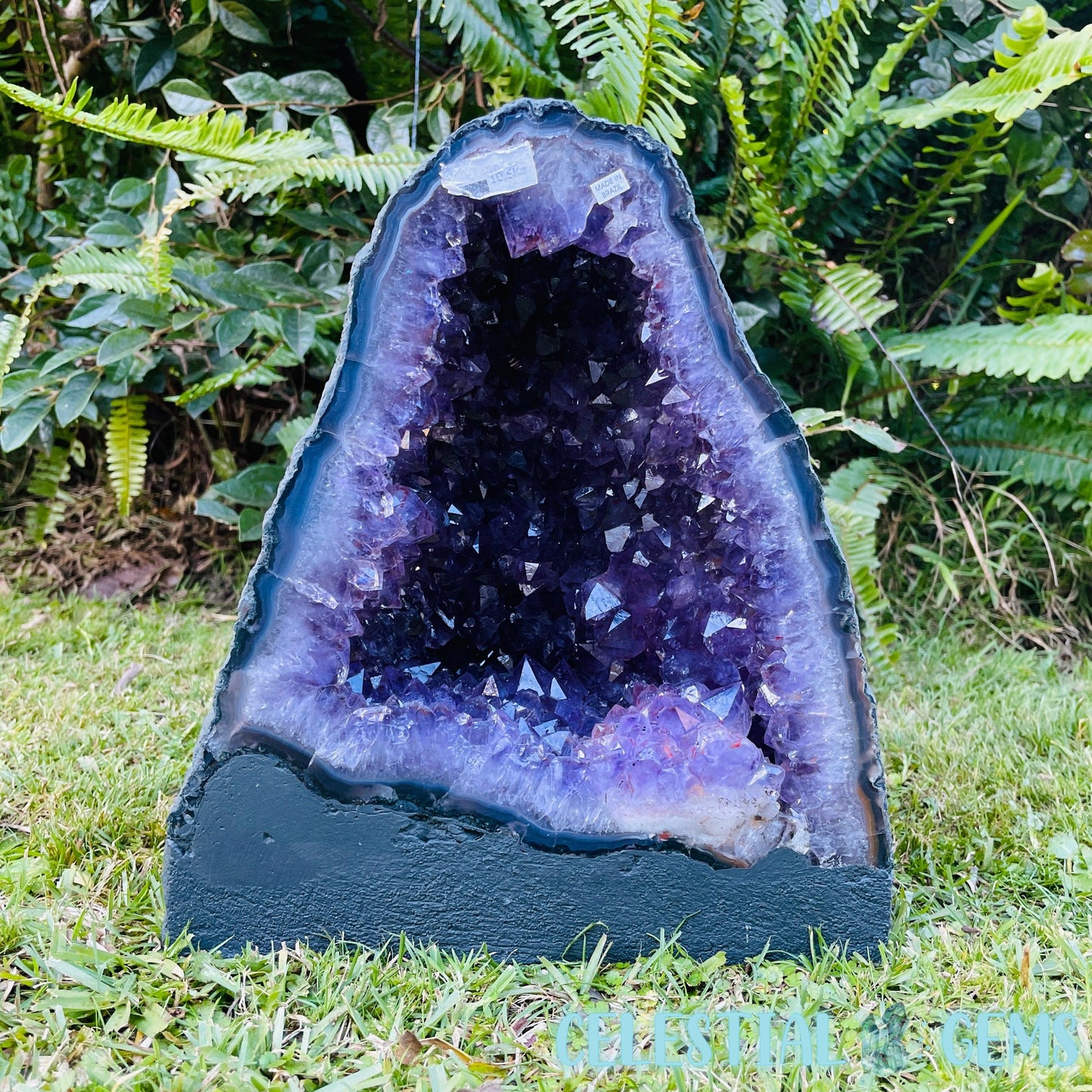 Dark Amethyst Large Geode Cave (Video)