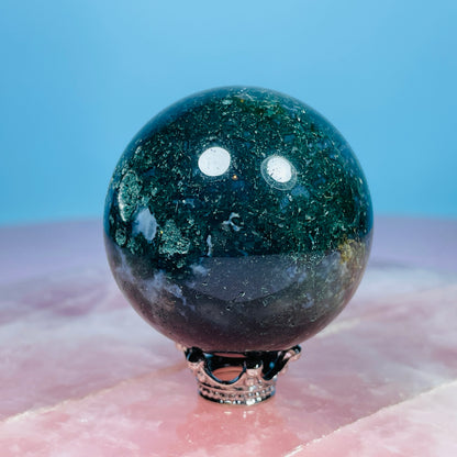 Moss Agate Small Sphere