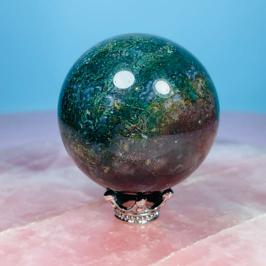 Moss Agate Small Sphere