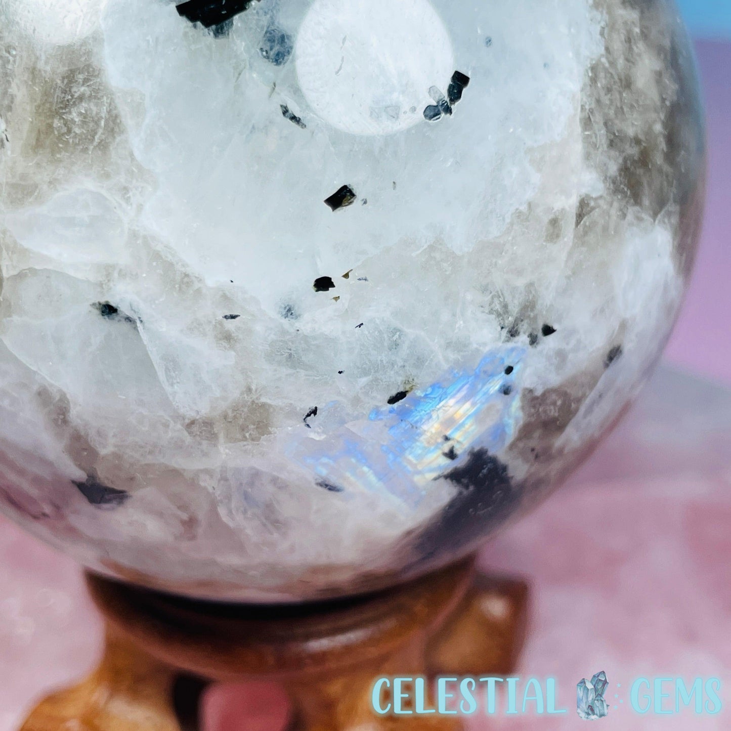 Rainbow Moonstone Large Sphere