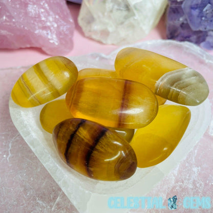 Yellow Fluorite Mini Palmstone