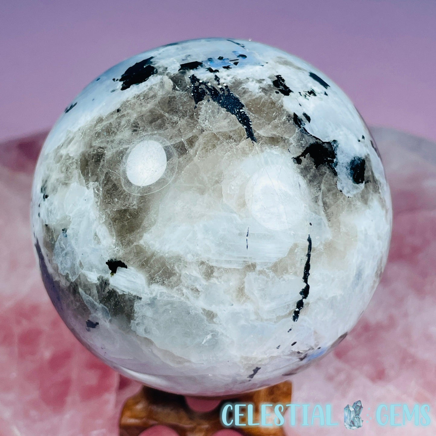 Rainbow Moonstone Large Sphere