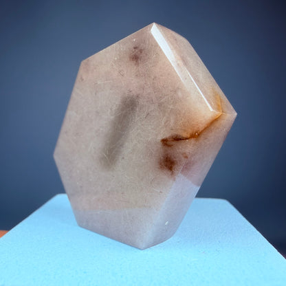 Grey Amphibole Window Quartz Small Hexagon Slice
