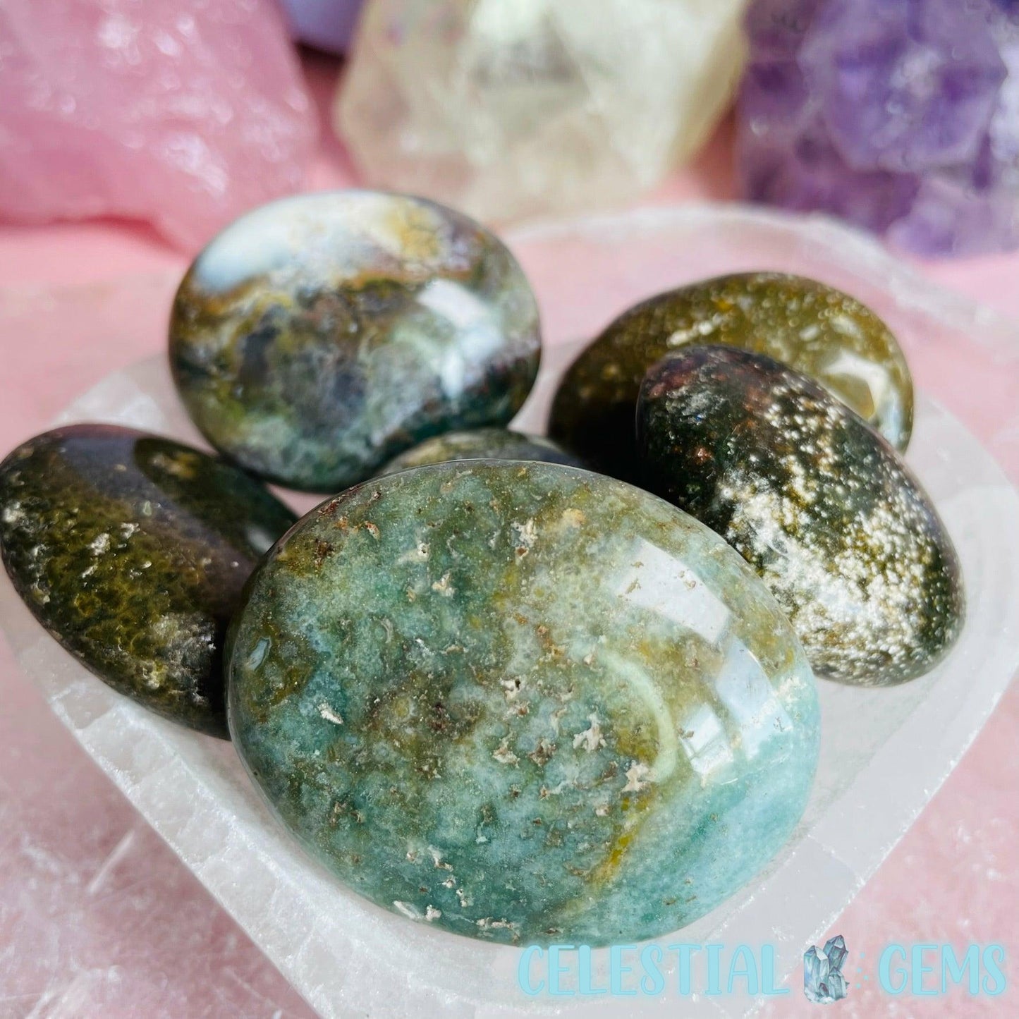 Ocean Jasper Mini Palmstone