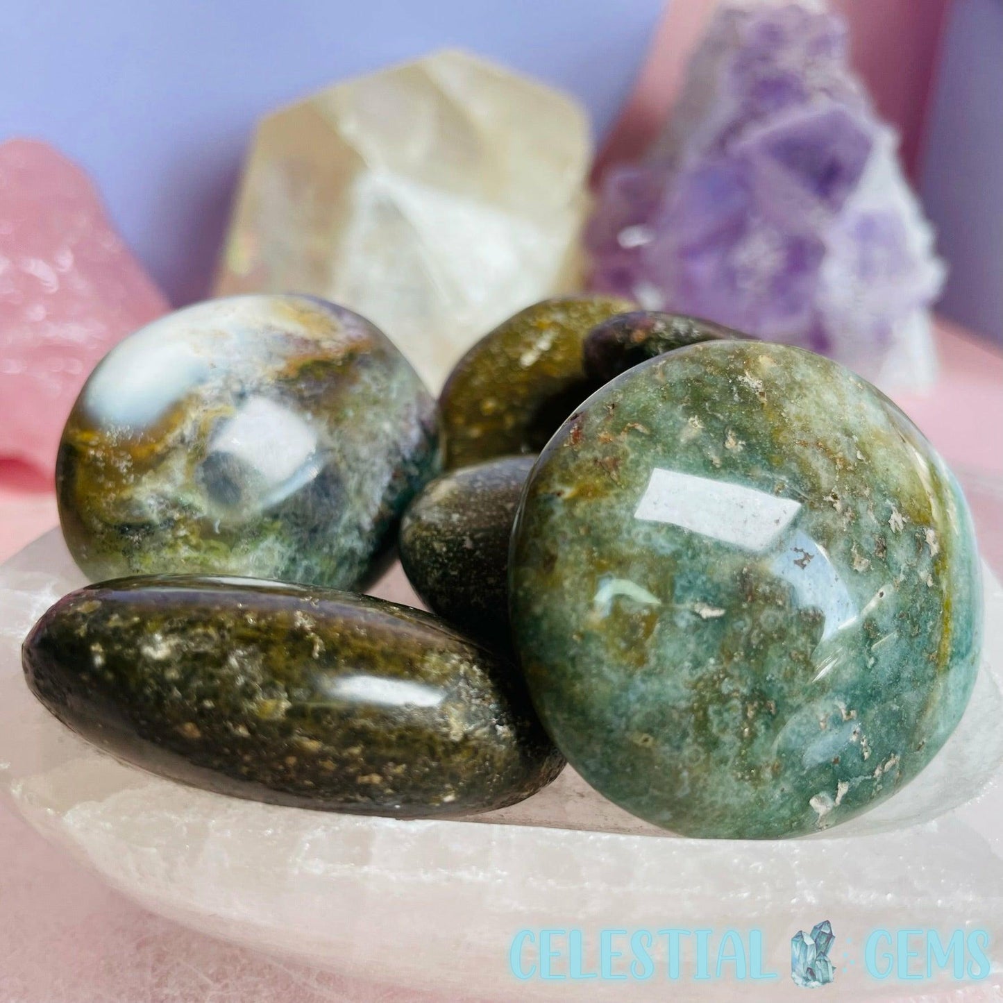 Ocean Jasper Mini Palmstone