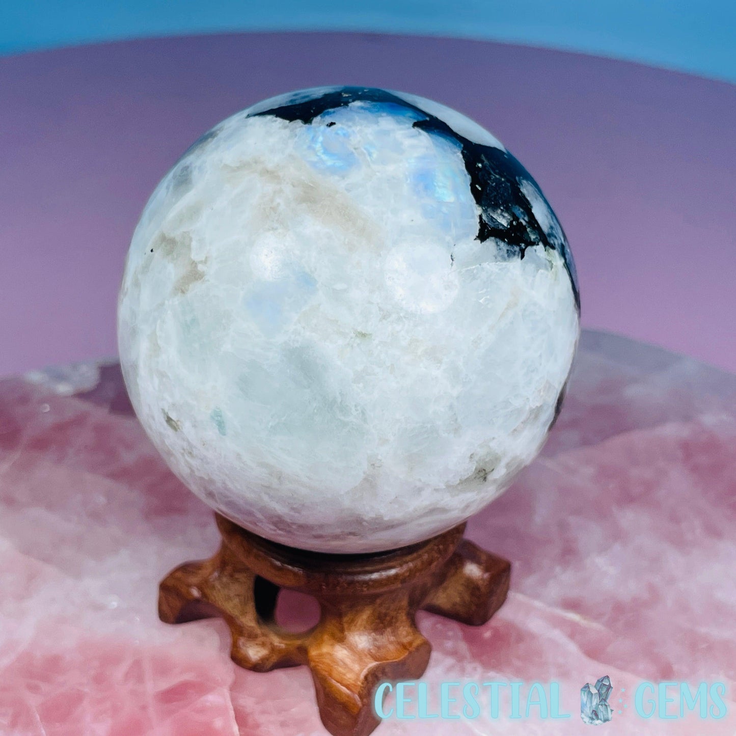 Rainbow Moonstone Medium Sphere