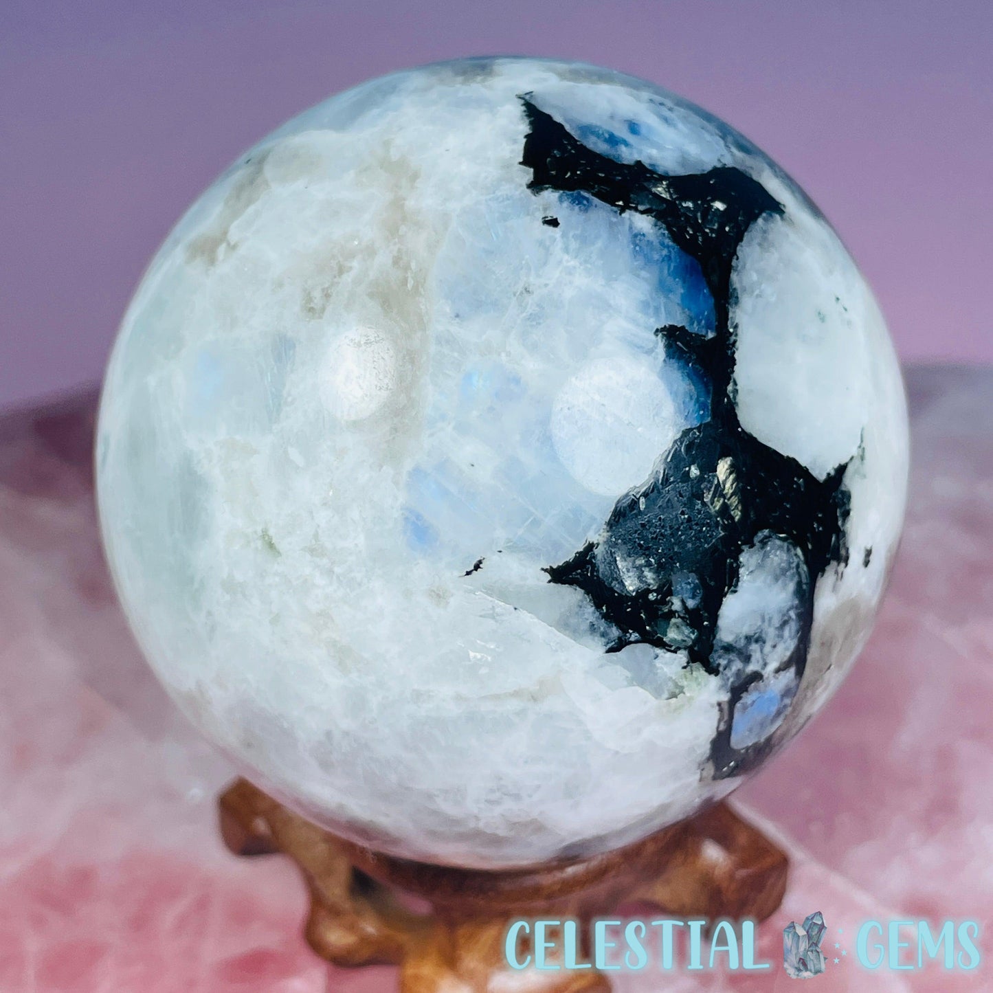 Rainbow Moonstone Medium Sphere