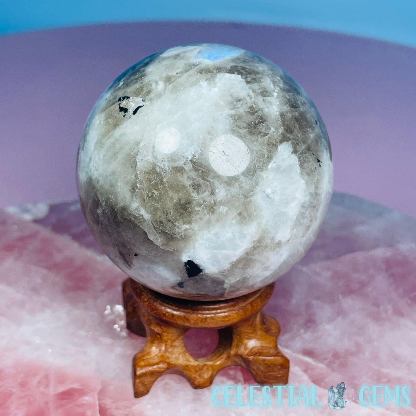 Rainbow Moonstone Medium Sphere