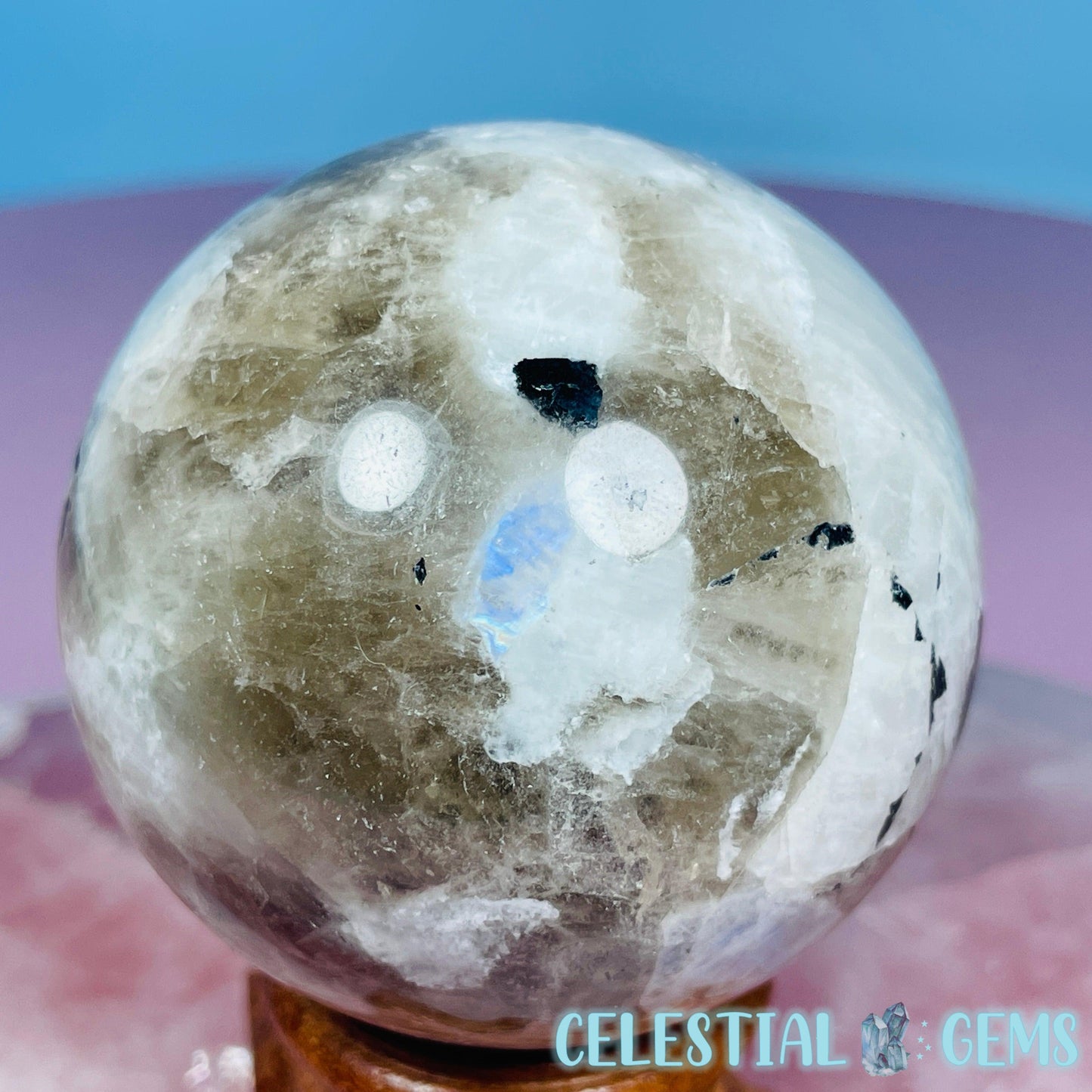 Rainbow Moonstone Medium Sphere