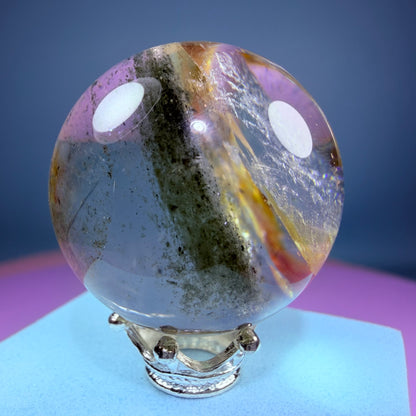 Rainbow Chlorite Garden Quartz Small Sphere