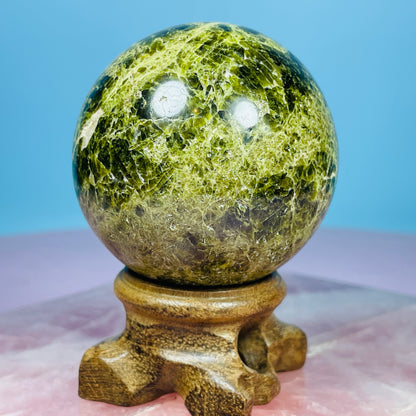 Verdilite Green Tourmaline Medium Sphere