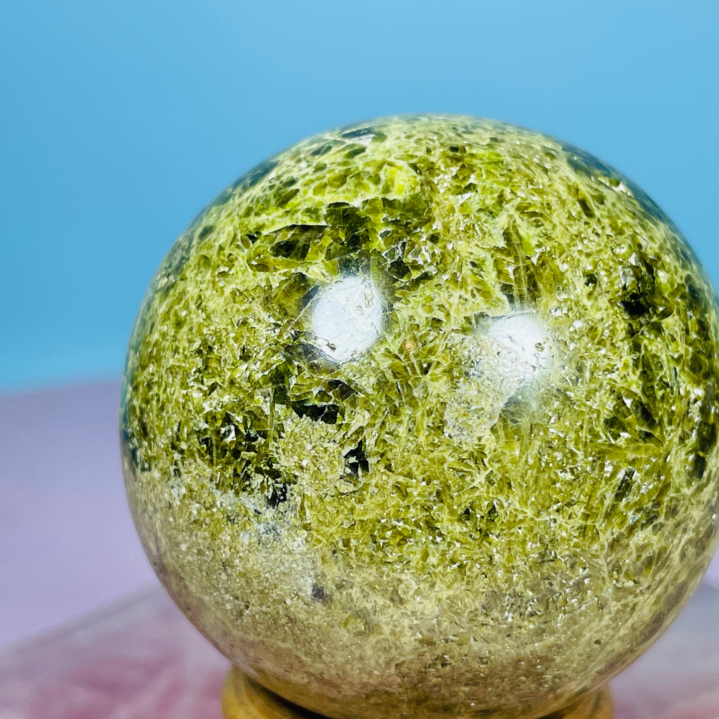 Verdilite Green Tourmaline Medium Sphere