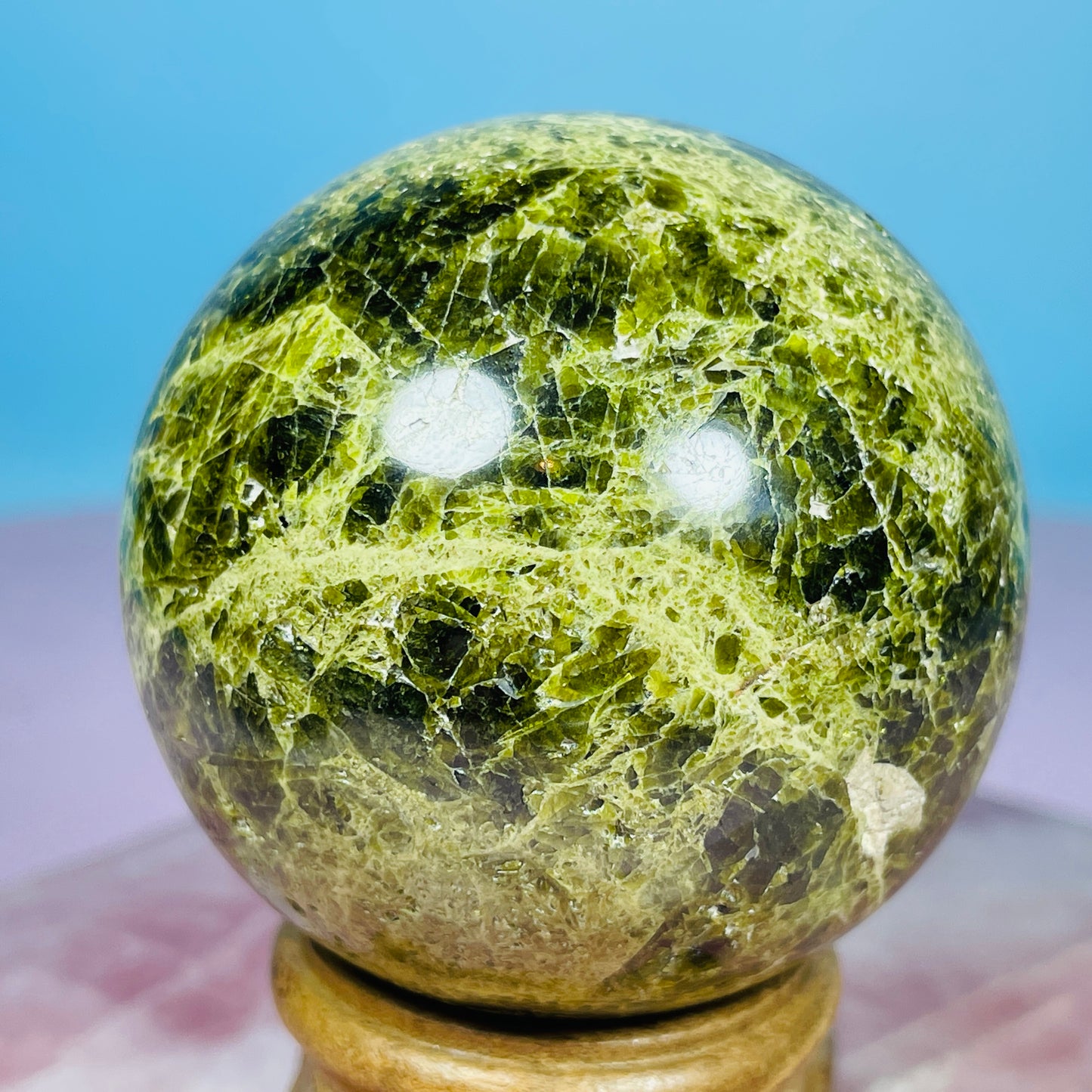 Verdilite Green Tourmaline Medium Sphere