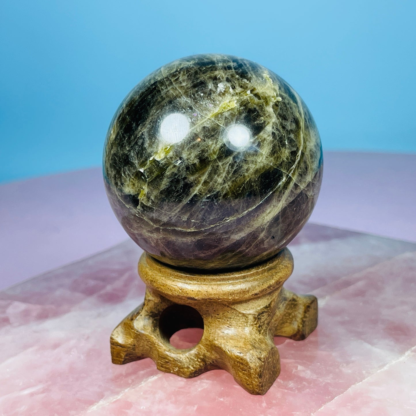 Verdilite Green Tourmaline Medium Sphere