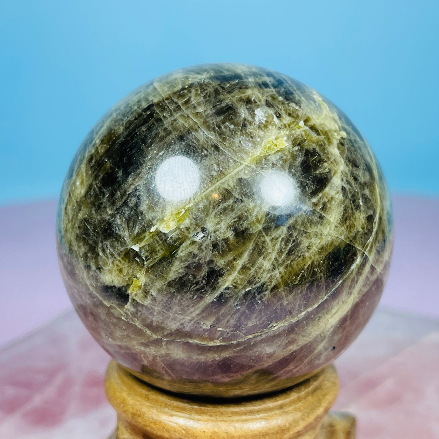 Verdilite Green Tourmaline Medium Sphere