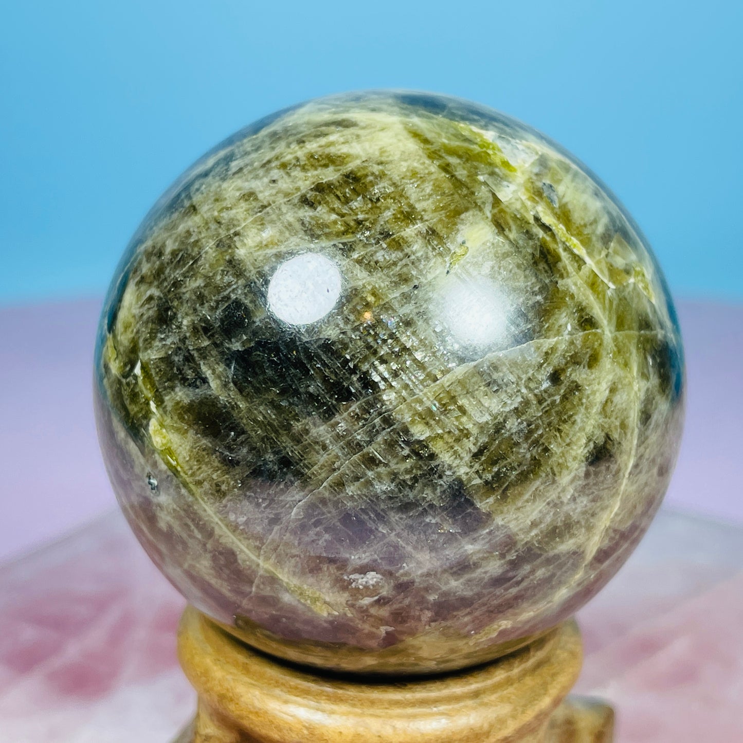 Verdilite Green Tourmaline Medium Sphere